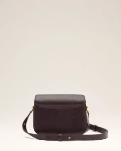 Ami Paris Burgundy Leather Paris Paris Bag EGGPLANT Cheap