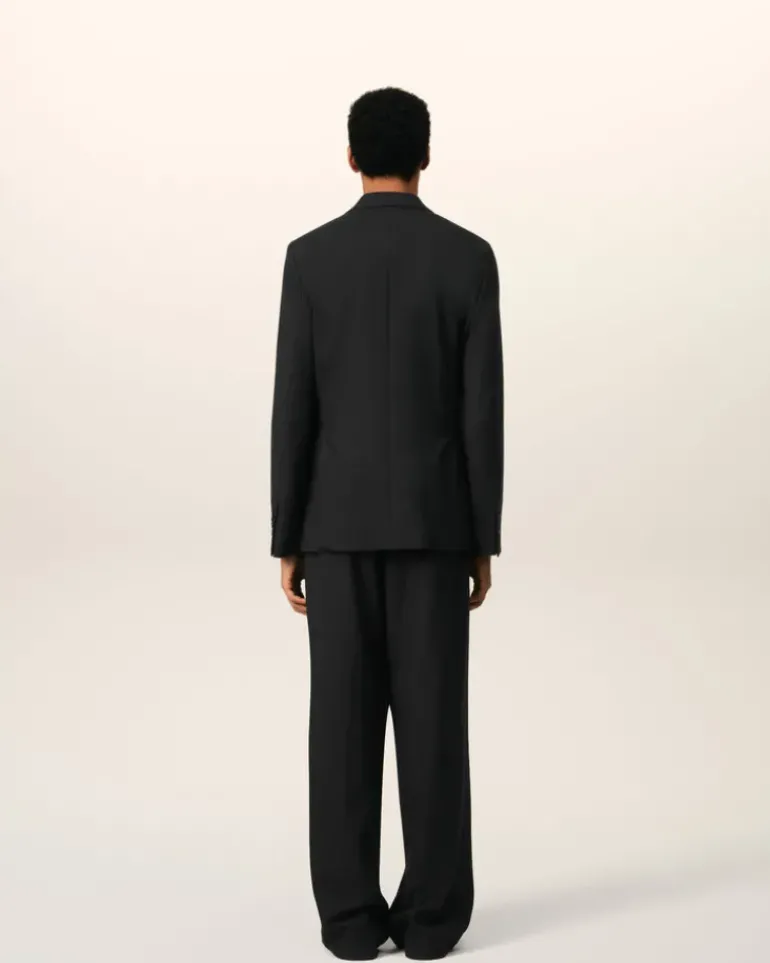 Ami Paris Double Breasted Jacket BLACK Best Sale