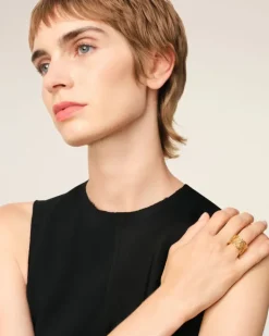 Ami Paris Brass Ami de Coeur Ring GOLD Shop