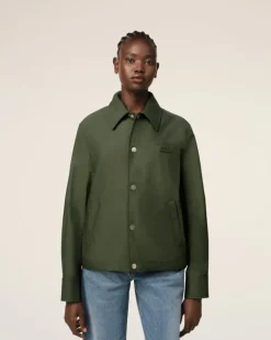 Ami Paris Green Buttoned Jacket LODEN New