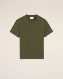 Ami Paris Green Cotton Ami de Coeur T-Shirt LODEN Shop