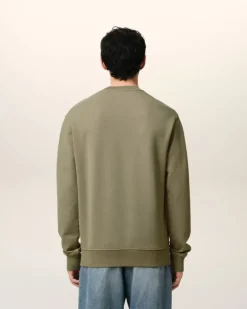 Ami Paris Green Cotton Ami de Coeur Sweatshirt LAUREL Sale