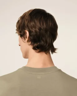 Ami Paris Green Cotton Ami de Coeur T-Shirt LAUREL Shop