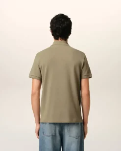 Ami Paris Green Cotton Ami de Coeur Polo Shirt LAUREL Cheap