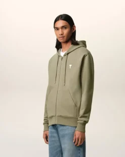 Ami Paris Green Cotton Ami de Coeur Hoodie LAUREL Online