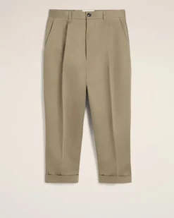 Ami Paris Green Cotton Carrot Oversized Trousers LAUREL Online