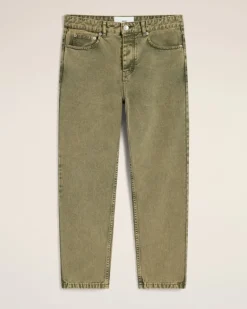 Ami Paris Green Cotton Tapered Fit Jeans LAUREL Best
