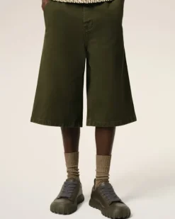 Ami Paris Green Leather Low Top Tempo Sneakers BLACK OLIVE Store