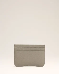 Ami Paris Grey Leather Paris Paris Card Holder ASH/VIBRATED SILVER Sale