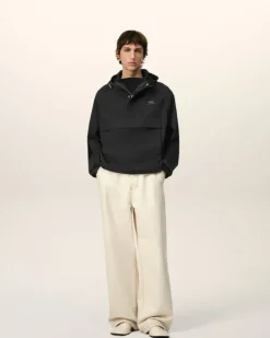 Ami Paris Hooded Ami Alexandre Mattiussi Windbreaker BLACK Outlet
