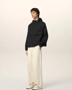 Ami Paris Hooded Ami Alexandre Mattiussi Windbreaker BLACK Outlet