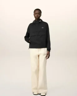 Ami Paris Hooded Ami Alexandre Mattiussi Windbreaker BLACK Outlet