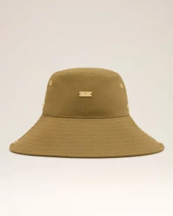 Ami Paris Cotton Ami de Coeur Plate Hat KHAKI Cheap