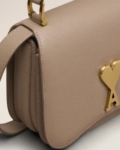 Ami Paris Mini Paris Paris Bag LIGHT TAUPE Best Sale