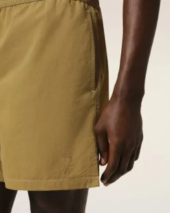 Ami Paris Mustard Beach Short HAVANA Store