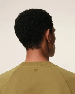 Ami Paris Mustard Cotton Tonal Ami de Coeur Sweatshirt HAVANA Shop