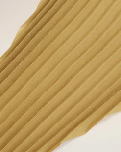 Ami Paris Mustard Pleated Diamond Shaped Scarf HAVANA Cheap