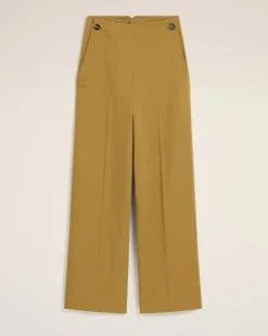 Ami Paris Mustard Wool Sailor Trousers HAVANA Online