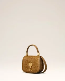Ami Paris Nano Paris Paris Bag BRONZE Fashion