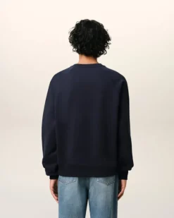 Ami Paris Navy Cotton Ami de Coeur Patch Sweatshirt NAVY BLUE Outlet