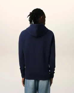 Ami Paris Navy Cotton Ami de Coeur Hoodie NIGHT BLUE New