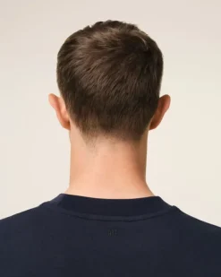 Ami Paris Navy Cotton Patch T-Shirt NAVY BLUE Cheap