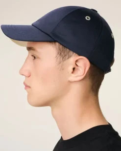 Ami Paris Navy Cotton Tonal Ami de Coeur Embroidery Cap NAVY BLUE/GINGER Discount