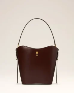 Ami Paris Paris Paris Bucket Bag CHOCOLATE Clearance