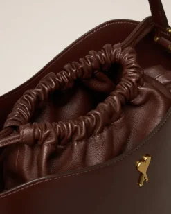 Ami Paris Paris Paris Bucket Bag CHOCOLATE Clearance