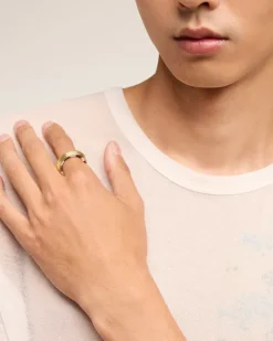 Ami Paris Piano Ring Small Size GOLD New