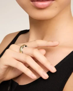 Ami Paris Piano Ring Small Size GOLD New