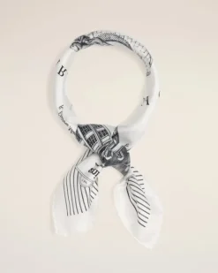 Ami Paris Place Des Victoires Scarf BLACK/WHITE Cheap