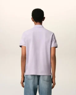 Ami Paris Purple Cotton Ami de Coeur Polo Shirt LILAC Cheap