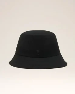 Ami Paris Reversible Ami de Coeur Bucket Hat BLACK New