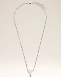 Ami Paris Brass Ami de Coeur Pendant Necklace SILVER Cheap