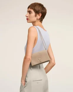 Ami Paris Voulez-Vous Wallet Strap LIGHT BEIGE Shop