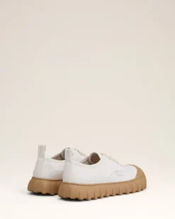 Ami Paris Cotton Low Top Tempo Canvas Sneakers WHITE Flash Sale