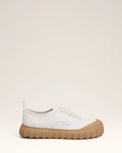 Ami Paris Cotton Low Top Tempo Canvas Sneakers WHITE Flash Sale