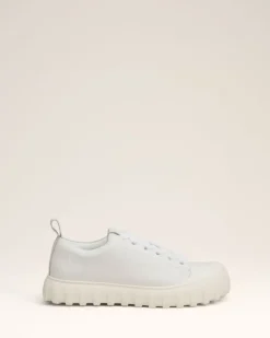 Ami Paris Leather Low Top Tempo Sneakers WHITE New