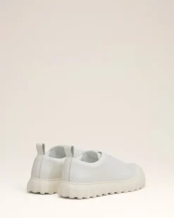Ami Paris Leather Low Top Tempo Sneakers WHITE New