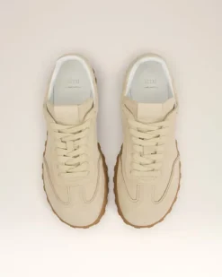 Ami Paris Yellow Leather Low Top Step Sneakers BUTTER Hot