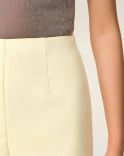 Ami Paris Yellow Wool High Waist Mini Short BUTTER Online