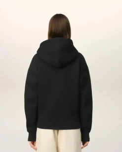 Ami Paris Zipped Ami de Coeur Hoodie BLACK Store